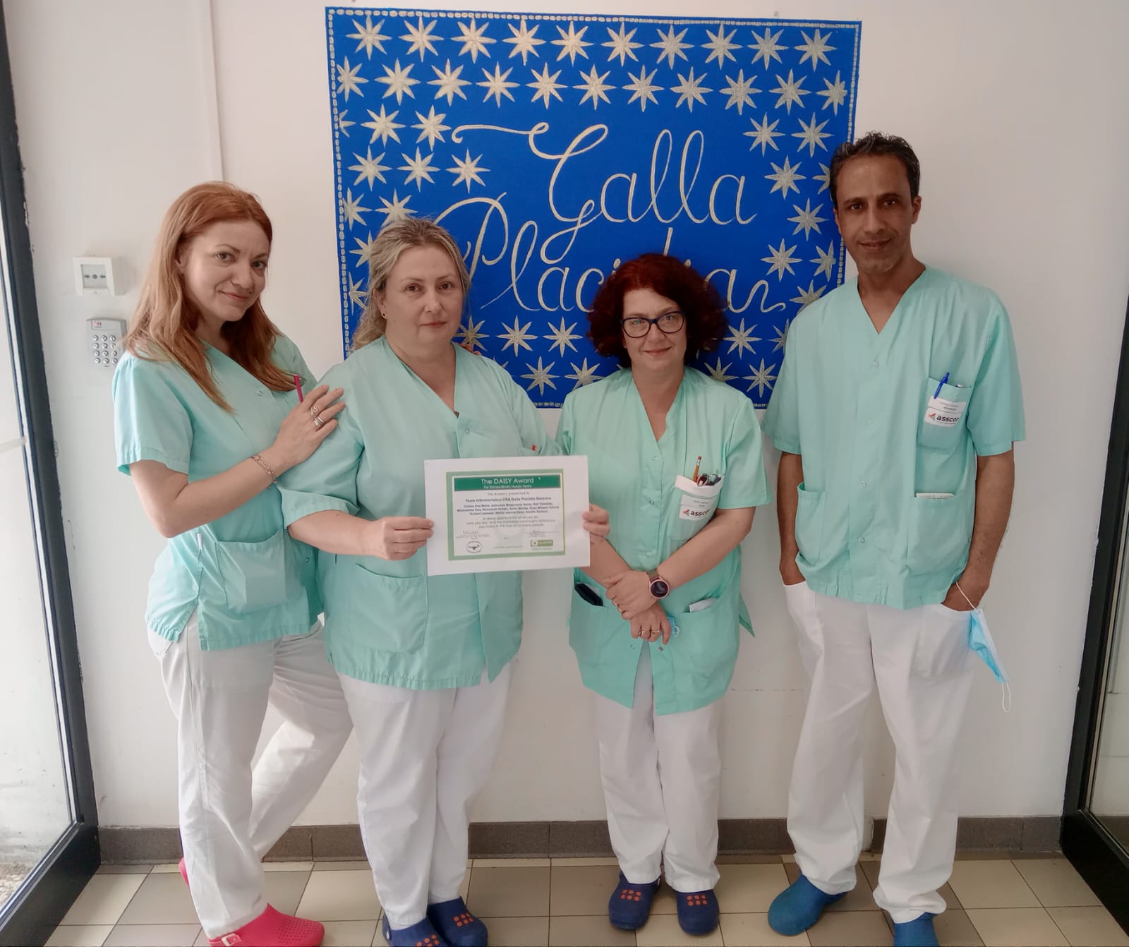 ll team infermieristico della Cra Galla Placidia riceve il Daisy Award e Nursing Now Award